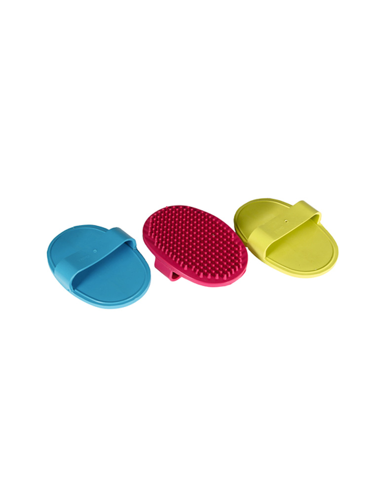 Fell-Striegel aus Gummi oval Fell-Striegel aus Gummi oval