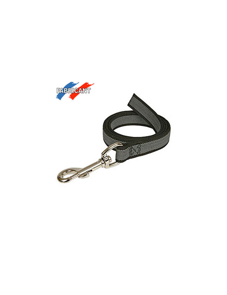 Gummierte Leine 1m ohne HS, schwarz Gummierte Leine 1m ohne HS, schwarz