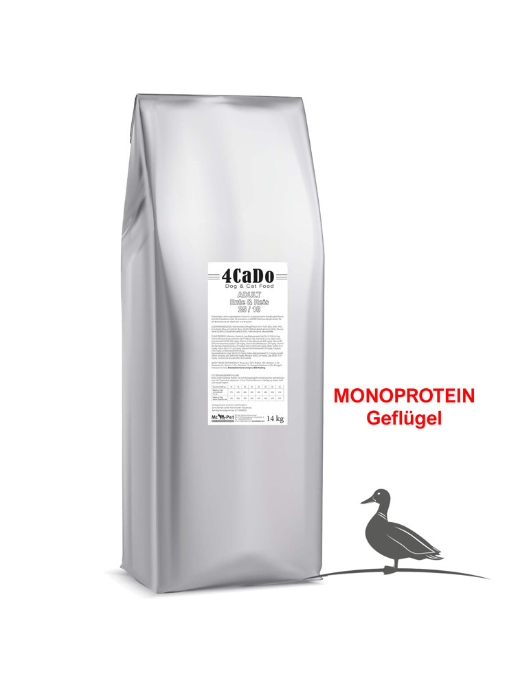 4CaDo Adult Ente & Reis 25/18 14 kg 4CaDo Adult Ente & Reis 25/18 14 kg