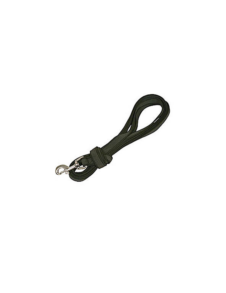 Gummierte Leine 10 m ohne HS, schwarz Gummierte Leine 10 m ohne HS, schwarz