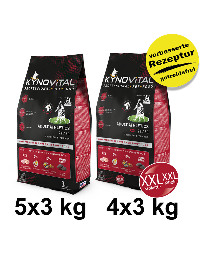 Kynovital Adult Athletics MIX-Paket 27kg Kynovital Adult Athletics MIX-Paket 27kg