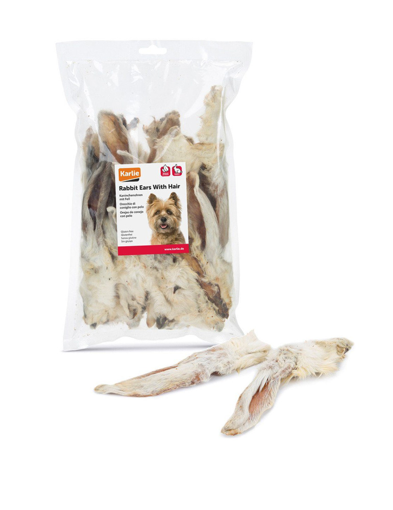 Kaninchenohren mit Fell 200g Kaninchenohren mit Fell 200g