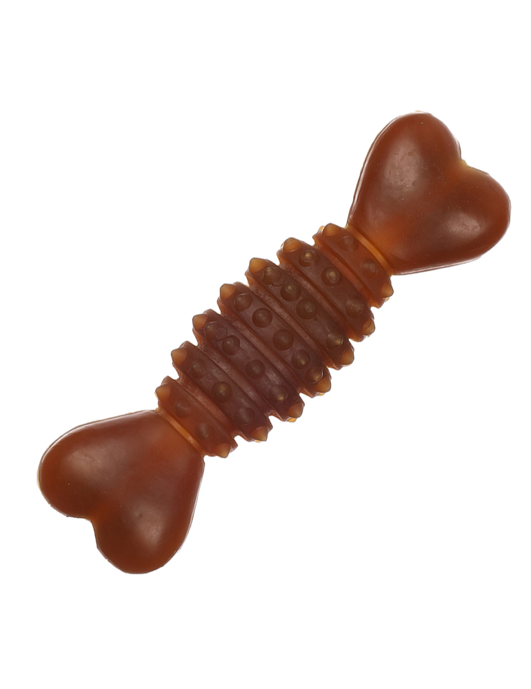 RUBBA Knochen mit Stacheln braun